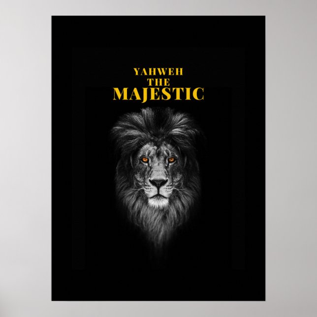 Poster Yahweh O Majestoso (Frente)