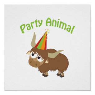 Póster Yak do Partido Animal