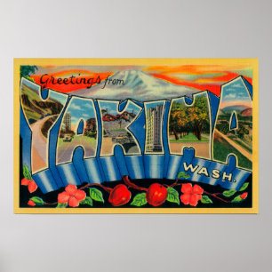 Póster Yakima, Washington - grandes cenas da letra