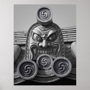 POSTER YAKUSHI-JI TEMPLE ROOF TILE