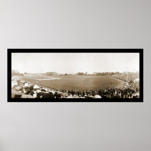 Póster Yale contra a foto 1904 do basebol de Princeton