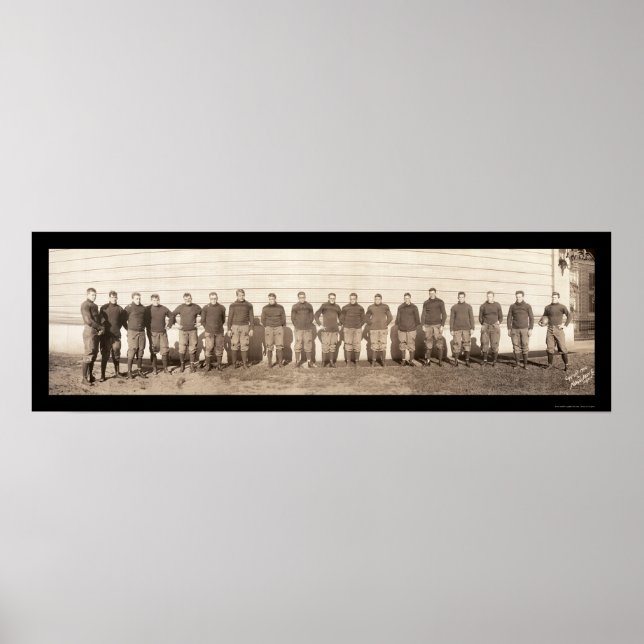 Póster Yale Futebol Team Foto 1908 (Frente)