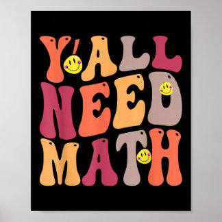 Poster Yall Precisa de Matemática Feliz