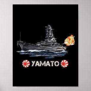 Poster Yamato, batente japonês da Segunda Guerra Mundial