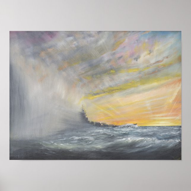 Poster Yamato Emerges do tufão do Pacífico 1944 2010 (Frente)