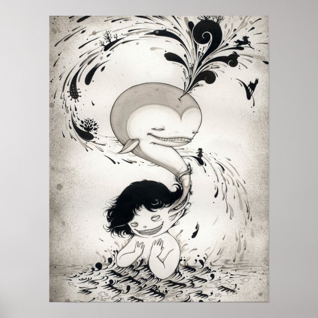 Póster Yan Wei "Sem Baleia" | 闫 威 (Frente)