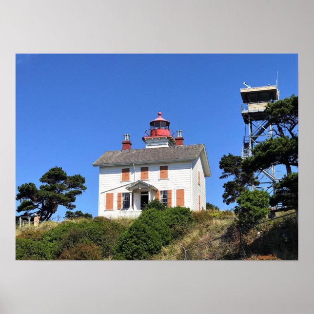 Poster Yaquina Bay Lighthouse, Newport, Oregon (Frente)