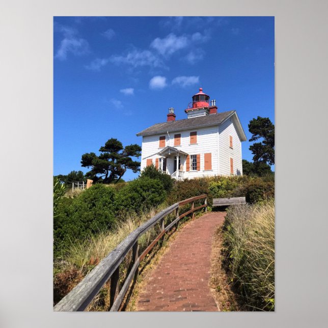 Poster Yaquina Bay Lighthouse, Newport, Oregon (Frente)