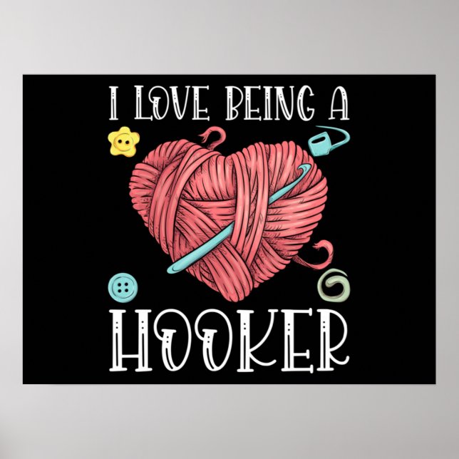 Poster Yarn Crocheting Knitting Day (Frente)