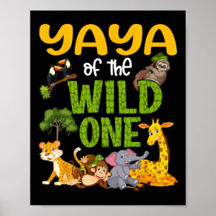 Poster Yaya Da Selva Safari, Um Jardim Zoológico Selvagem