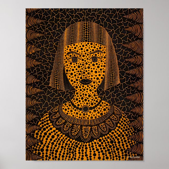 Poster Yayoi Kusama art (Frente)
