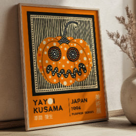 Poster Yayoi Kusama Halloween Pumpkin Exhibition 