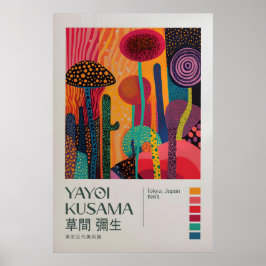 Poster Yayoi Kusama Impressão, Arte Moderna Impressão, Ya
