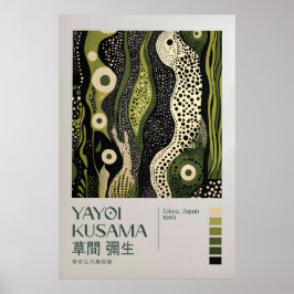Poster Yayoi Kusama Impressão, Arte Moderna Impressão, Ya