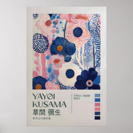 Poster Yayoi Kusama Impressão, Arte Moderna Impressão, Ya