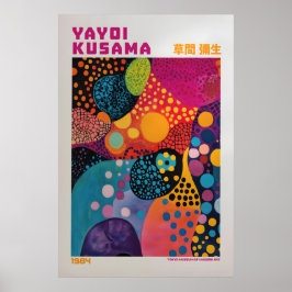 Poster Yayoi Kusama Impressão, Arte Moderna Impressão, Ya
