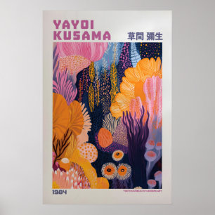 Poster Yayoi Kusama Impressão, Arte Moderna Impressão, Ya