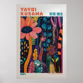 Poster Yayoi Kusama Impressão, Arte Moderna Impressão, Ya