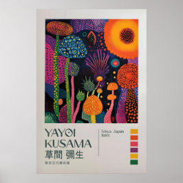 Poster Yayoi Kusama Impressão, Arte Moderna Impressão, Ya
