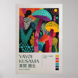 Poster Yayoi Kusama Impressão, Arte Moderna Impressão, Ya