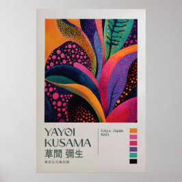 Poster Yayoi Kusama Impressão, Arte Moderna Impressão, Ya