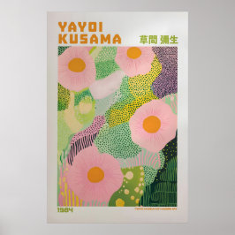 Poster Yayoi Kusama Impressão, Arte Moderna Impressão, Ya