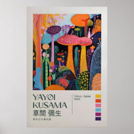 Poster Yayoi Kusama Impressão, Arte Moderna Impressão, Ya
