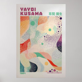 Poster Yayoi Kusama Print, Modern Art Print, Maximalist