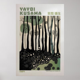 Poster Yayoi Kusama Print, Modern Art Print, Maximalist