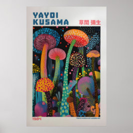 Poster Yayoi Kusama Print, Modern Art Print, Maximalist