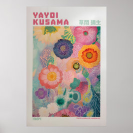 Poster Yayoi Kusama Print, Modern Art Print, Maximalist
