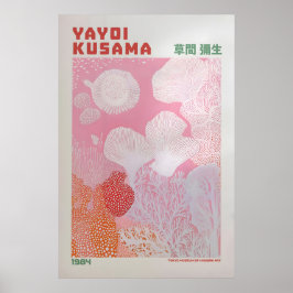 Poster Yayoi Kusama Print, Modern Art Print, Maximalist