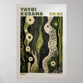 Poster Yayoi Kusama Print, Modern Art Print, Maximalist