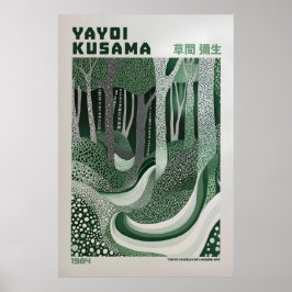 Poster Yayoi Kusama Print, Modern Art Print, Maximalist