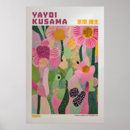 Poster Yayoi Kusama Print, Modern Art Print, Maximalist