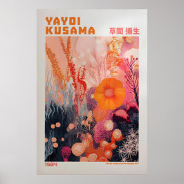 Poster Yayoi Kusama Print, Modern Art Print, Yayoi Kusama