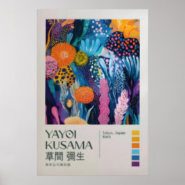 Poster Yayoi Kusama Print, Modern Art Print, Yayoi Kusama