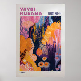 Poster Yayoi Kusama Print, Modern Art Print, Yayoi Kusama