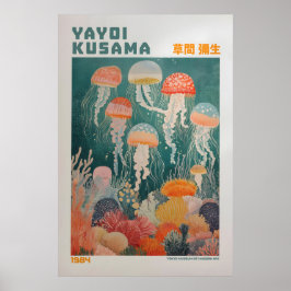 Poster Yayoi Kusama Print, Modern Art Print, Yayoi Kusama
