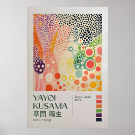 Poster Yayoi Kusama Print, Modern Art Print, Yayoi Kusama