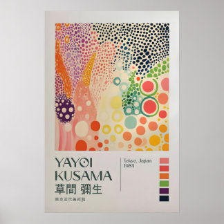 Poster Yayoi Kusama Print, Modern Art Print, Yayoi Kusama