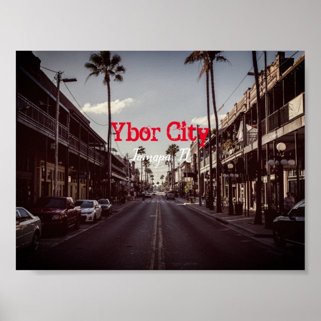Poster Ybor City, Tampa FLORIDA (Frente)