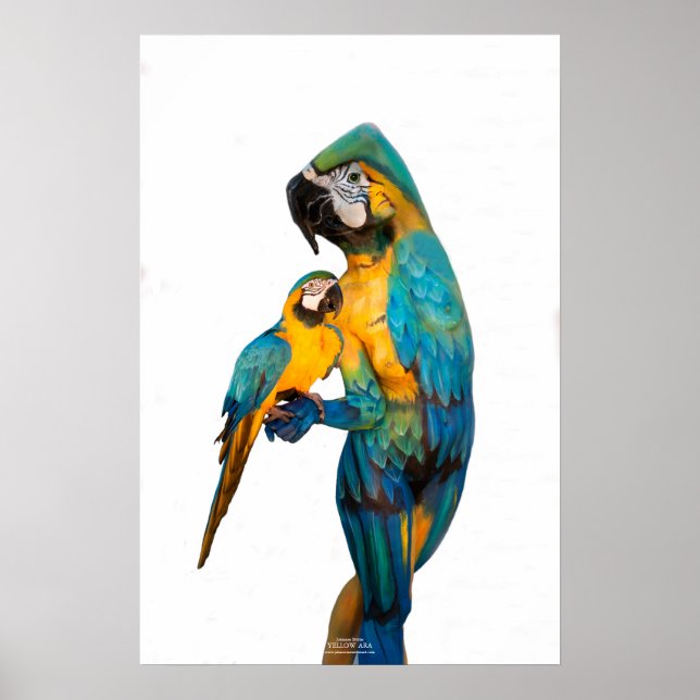 Poster Yellow Ara por Johannes Stötter (Frente)