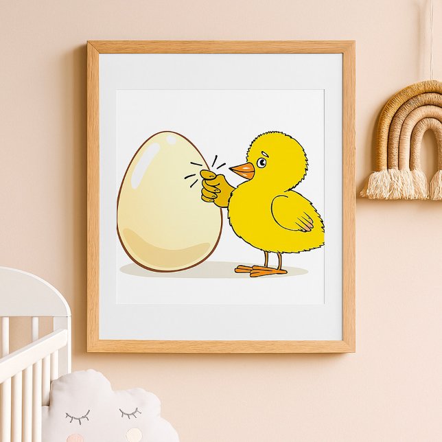 Poster Yellow Chick And Egg (Criador carregado)