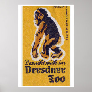 Poster Yellow Monkey - Matchbox Print - Aesthetic Wall