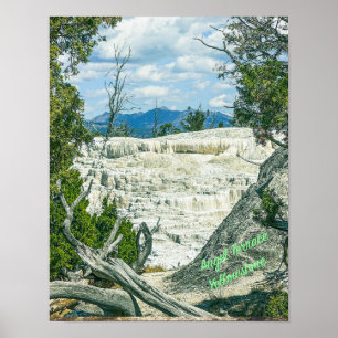 Poster Yellowstone Angel Terrace no Parque Nacional
