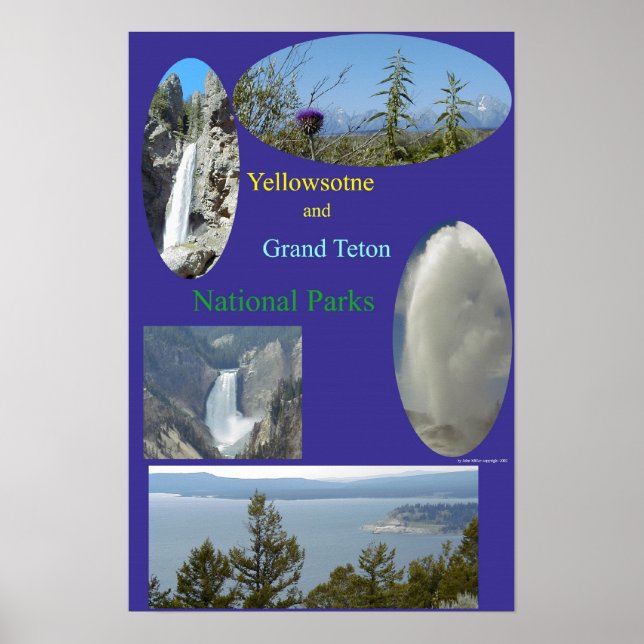 Póster Yellowstone e Grand Teton (Frente)