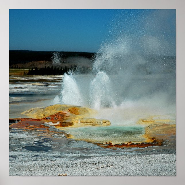 Poster Yellowstone Geyser (Frente)