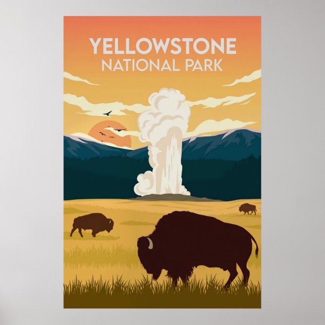 Poster Yellowstone I (Frente)