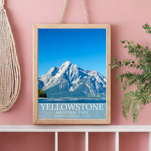 Poster Yellowstone National park Forest Landscape Photo (Criador carregado)